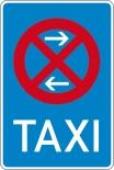 Verkehrszeichen 229-31 StVO, Taxenstand Mitte (Linksaufstellung)