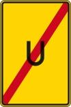 Verkehrszeichen 455.2 StVO, Ende der Umleitung