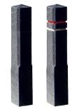 Absperrpfosten 'Bollard' 140 x 140 mm aus Recyclingkunststoff, zum Einbetonieren