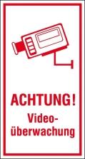 Modellbeispiel: Hinweis-Kombischild Achtung! Videoüberwachung Art. 21.5211