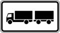 Modellbeispiel: VZ Nr. 1010-60 (Nur Lastkraftwagen mit Anhänger)