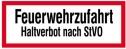 Modellbeispiel: Hinweisschild Feuerwehrzufahrt Haltverbot nach StVO (Art. 11.2651)