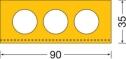 Technische Ansicht: Rampenfender 35/90