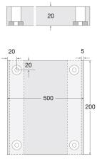 Technische Ansicht: Prallschutz für Säulen (Art. 11407 und 11408)