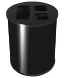 Abfallbehälter 'Pro 7' 40 oder 60 Liter aus Stahl