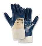 teXXor® Nitril-Handschuhe 'STULPE', 3/4 Nitril-Beschichtung (blau)