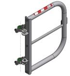 Sicherheitstür 'Safe Guardian Universal' für Steigleitern, aus Aluminium, Breite 500-1000 mm