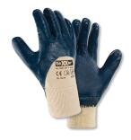 teXXor® Nitril-Handschuhe 'STRICKBUND', 3/4 Nitril-Beschichtung (blau)