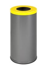 Modellbeispiel: Abfallbehälter ′Cubo Setenta′ 70 Liter aus Stahl, verkehrsgelb (RAL 1023) (Art. 41564.0001)