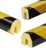 Profilschutz 'Protect' Knuffi® aus PU, Länge 5000 mm (Rolle), gelb/schwarz, verschiedene Profile