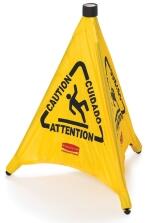 Modellbeispiel: Pop-Up Pylon -Caution- Rubbermaid, 3-seitig, 508 mm Höhe (Art. 12145)