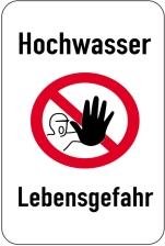 Modellbeispiel: Sonderschild, Hochwasser - Lebensgefahr (Art. 15012)