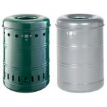 Abfallbehälter 'State Michigan', 35 Liter, abnehmbar, vollwandig oder gelocht, mit Springdeckel