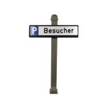 Parkplatzbeschilderung PSIGN 'Lübeck', Stahl-Stilpoller 70x70 mm, Höhe über Flur ca. 950 mm