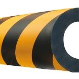 Rohrschutz 'Safe' aus PU, Länge 1000 mm, gelb/schwarz, verschiedene Profile, sehr hochwertig