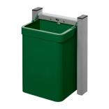 Abfallbehälter 'Cubo Loretta' 15 Liter aus Stahl, zur Wandbefestigung