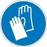 Gebotsschild, Handschutz benutzen