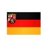 Landesflagge Rheinland-Pfalz , Stoffqualität FlagTop 110 g/m² oder 160 g/m²