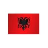 Länderflagge Albanien, Stoffqualität FlagTop 110 g/m² oder 160 g/m²