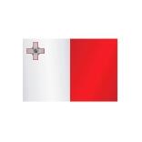 Länderflagge Malta, Stoffqualität FlagTop 110 g/m² oder 160 g/m²