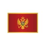 Länderflagge Montenegro, Stoffqualität FlagTop 110 g/m² oder 160 g/m²