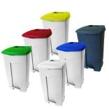 Abfallbehälter 'Pro 14' 120 Liter aus Polyethylen, mit Pedal, fahrbar, versch. Farben