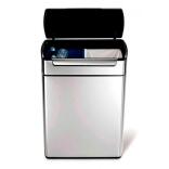 Abfallbehälter 'Rectangular Touch-Bar Bin' Simplehuman, 48 Liter aus Edelstahl