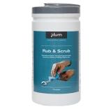 PlumWipes 'Rub & Scrub' Reinigungstücher für Oberflächen, Maschinen und Werkzeuge, 75er-Box