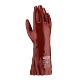 teXXor® topline Chemikalienschutz-Handschuhe 'PVC ROTBRAUN', Länge 350 mm