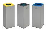 Abfallbehälter 'Cubo Quinta' 81 Liter aus Stahl, für Restmüll, Wertstoffe oder Papier