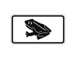 Natur- und Umweltschutzschild 'Krötenwanderung' mit Frosch-Piktogramm