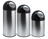 Abfallbehälter 'Bullet Bin' 30, 40 oder 55 Liter aus Edelstahl, wahlweise mit Innenbehälter