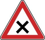 Verkehrszeichen 102 StVO, Kreuzung oder Einmündung