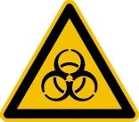 Warnschild, Warnung vor Biogefährdung