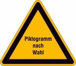 Warnschild 'Protect', selbstklebend, mit individuellem Piktogramm