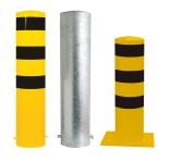 Stahlrohrpoller/Rammschutzpoller 'Bollard' Ø 273 mm, feststehend, wahlweise gelb/schwarz