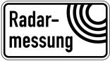 Sonderschild, Radarmessung