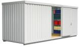 Materialcontainer 'STIC 1600' mit Isolierung, ca. 12 m², mit Holzfuß- oder isoliertem Boden