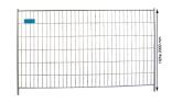 Bauzaun 'Profi', Höhe 2,00 m, MW 300/100, Standrohre Ø 42,4 mm