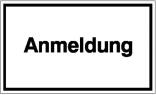 Hinweisschild zur Betriebskennzeichnung, Anmeldung