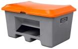 Streugutbehälter 'CEMO Plus 3' aus GFK, 100-400 Liter, Deckel orange, optionale Entnahmeöffnung