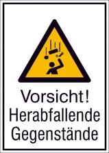 Modellbeispiel: Kombischild Vorsicht! Herabfallende Gegenstände (Art. 21.a8040)