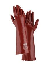 teXXor® topline Chemikalienschutz-Handschuhe ′PVC ROTBRAUN′, Länge 450 mm