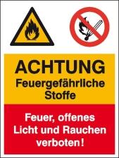 Modellbeispiel: Kombischild mit Warnzeichen und Verbotszeichen ACHTUNG... (Art. 43.0524)