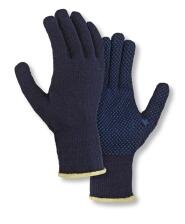 teXXor® Mittelstrick-Handschuhe ′BAUMWOLLE/POLYESTER′, blau/blaue Noppen
