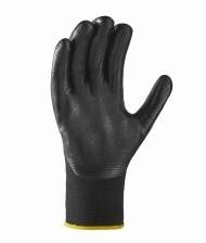 teXXor® Nitril-Handschuhe ′POLYESTER schwarz′