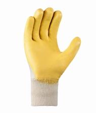 teXXor® Nitril-Handschuhe ′STRICKBUND′, 3/4 Nitril-Beschichtung (gelb)