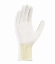 teXXor® Schnittschutz-Strickhandschuhe ′PU-BESCHICHTUNG′, weiß, M-Stärke 1,15 mm