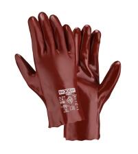 teXXor® topline Chemikalienschutz-Handschuhe ′PVC ROTBRAUN′, Länge 270 mm