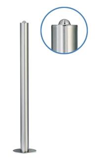 Absperrpfosten 'Acero Halbhügel' (V2A) Ø 61 mm aus Edelstahl